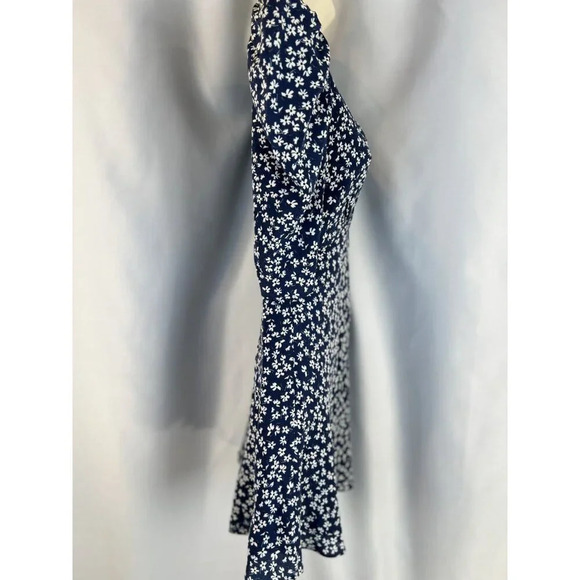 SALONI Colette Silk Minidress In Navy Painterly $550 - Picture 11 of 15